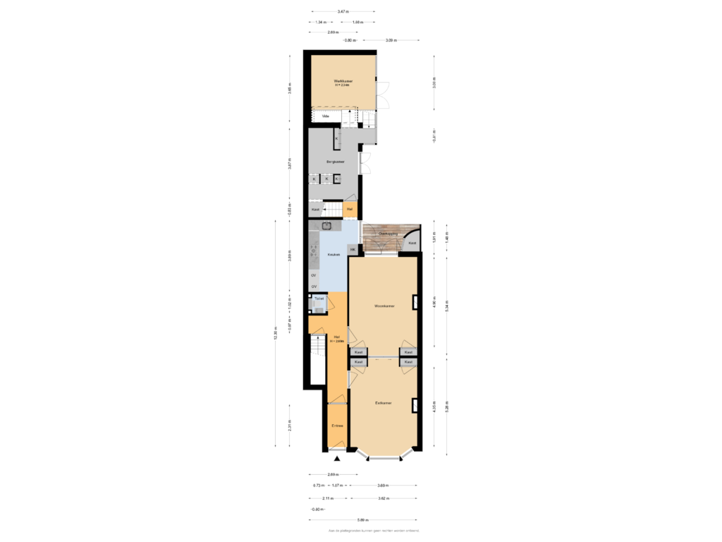 Bekijk plattegrond van Begane Grond van Bemuurde Weerd O.Z. 29