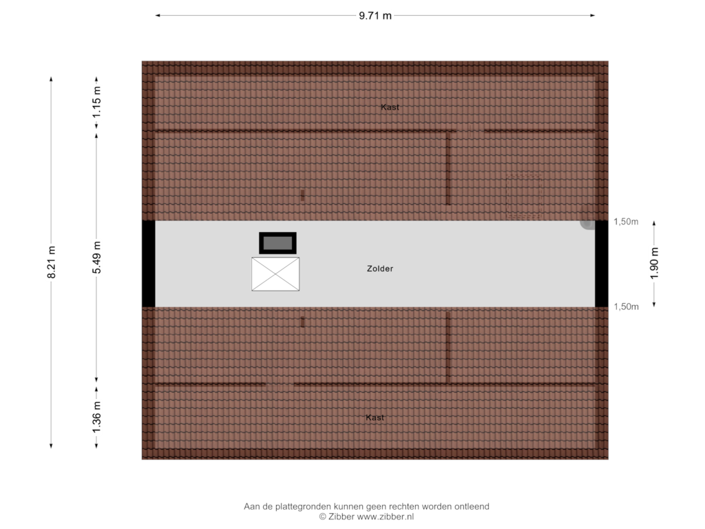 Bekijk plattegrond van Zolder van Brink 21