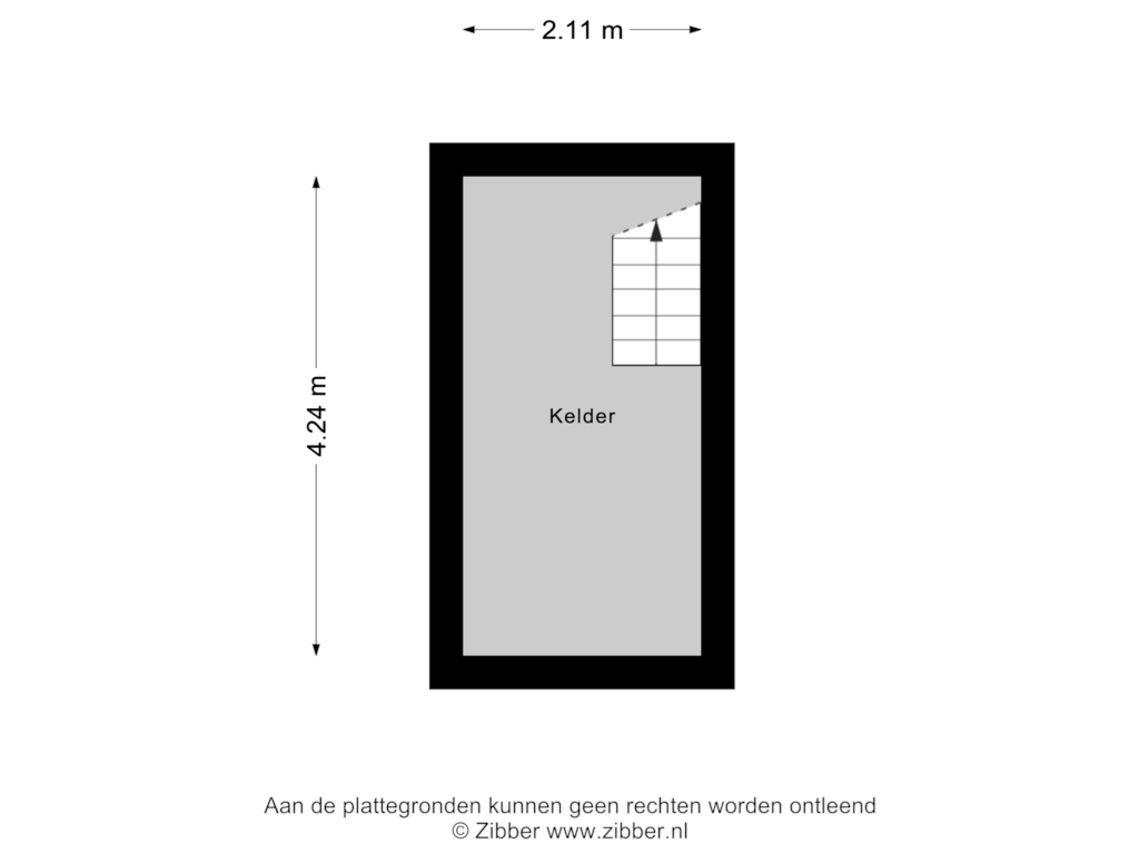 Bekijk plattegrond van Kelder van Brink 21