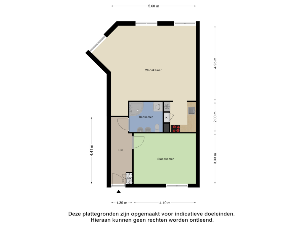 Bekijk plattegrond van Appartement van Stationsstraat 48