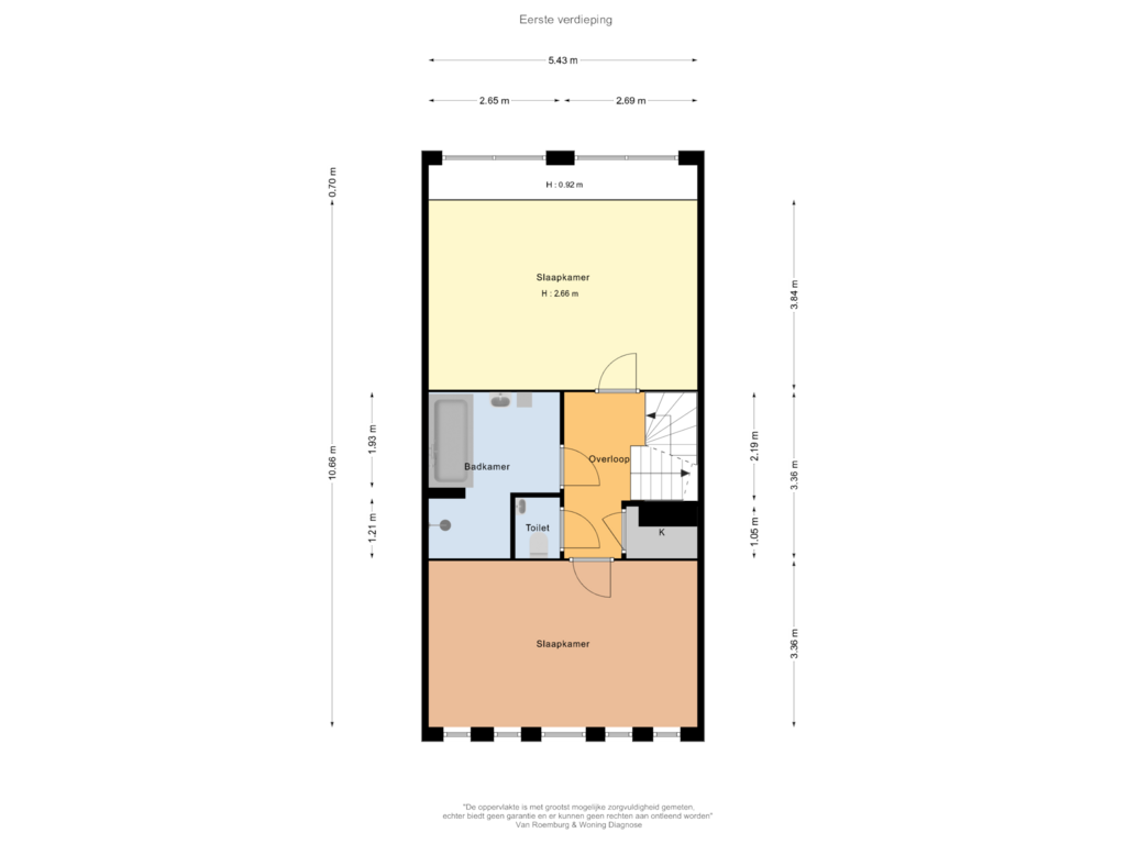 View floorplan of Eerste verdieping of Stettineiland 40