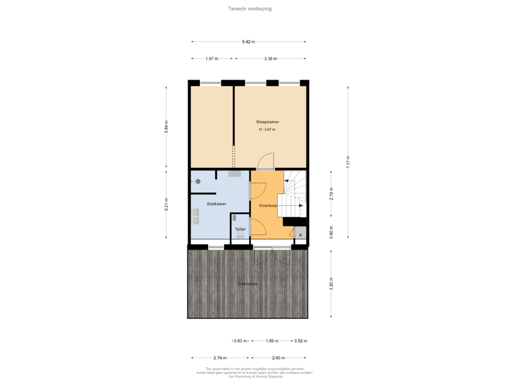 View floorplan of Tweede verdieping of Stettineiland 40