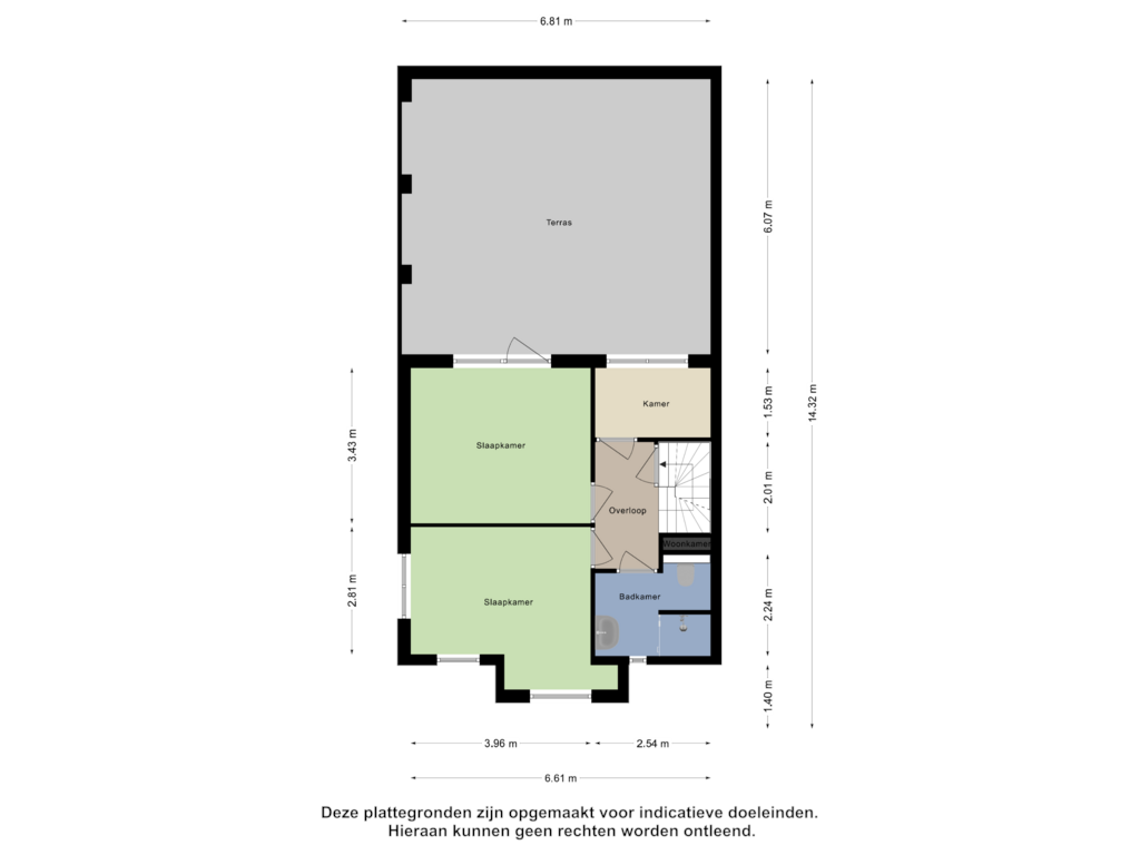 View floorplan of Eerste Verdieping of Osdorperweg 784-C