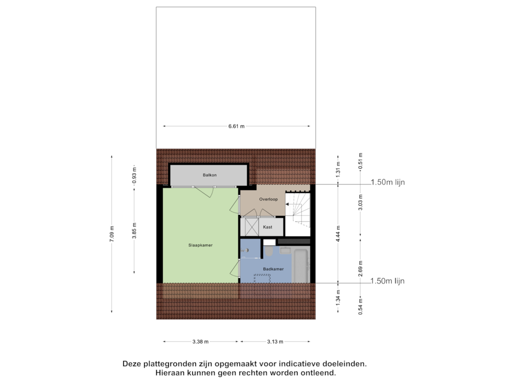 View floorplan of Tweede Verdieping of Osdorperweg 784-C