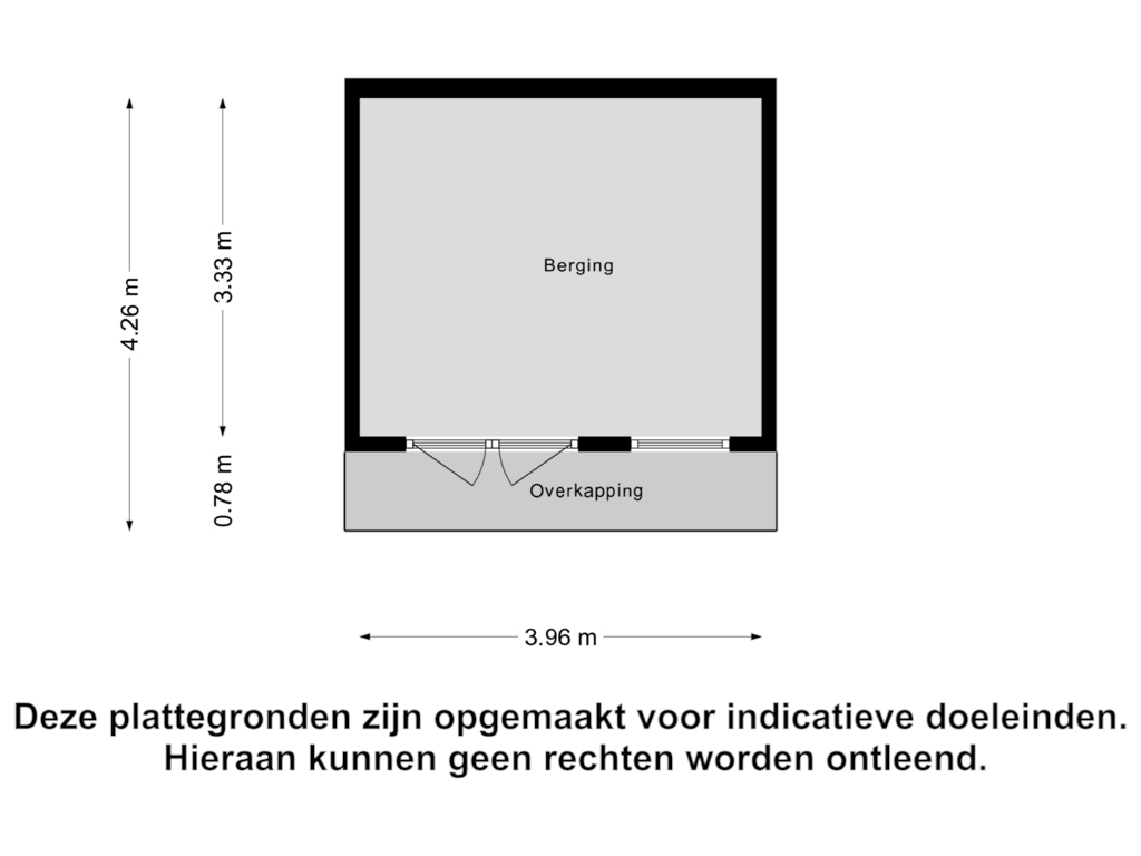 View floorplan of Berging of Osdorperweg 784-C