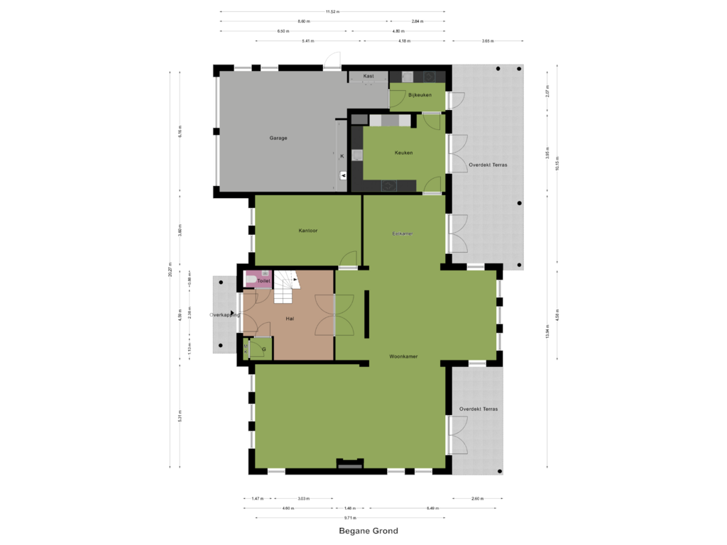 Bekijk plattegrond van Begane Grond van Gravenstate 10