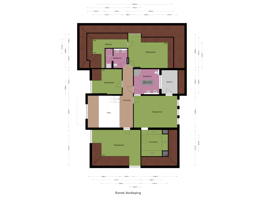 Bekijk plattegrond van Eerste Verdieping van Gravenstate 10