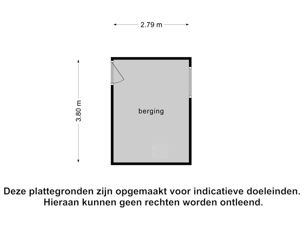 Bekijk plattegrond van Berging van Admiraal de Ruyterweg 15