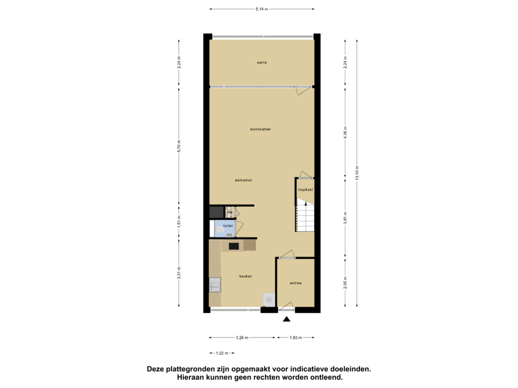 View floorplan of Begane Grond of Weena 913