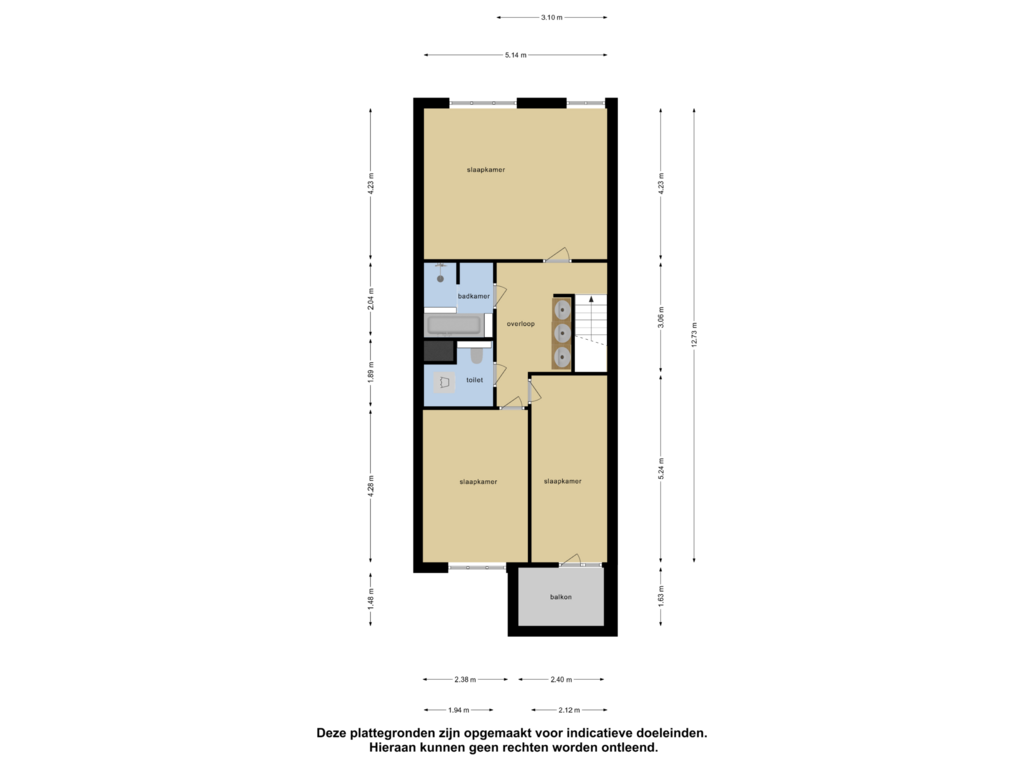 View floorplan of Eerste Verdieping of Weena 913