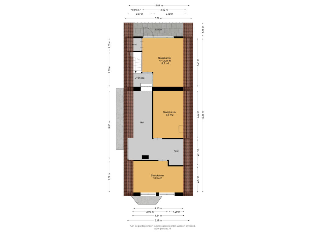 Bekijk plattegrond van 1e Verdieping van Zuidwendingerweg 68