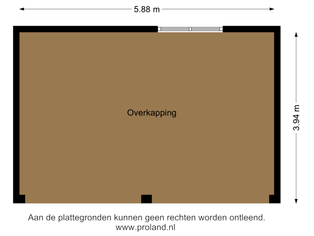 Bekijk plattegrond van Overkapping van Zuidwendingerweg 68