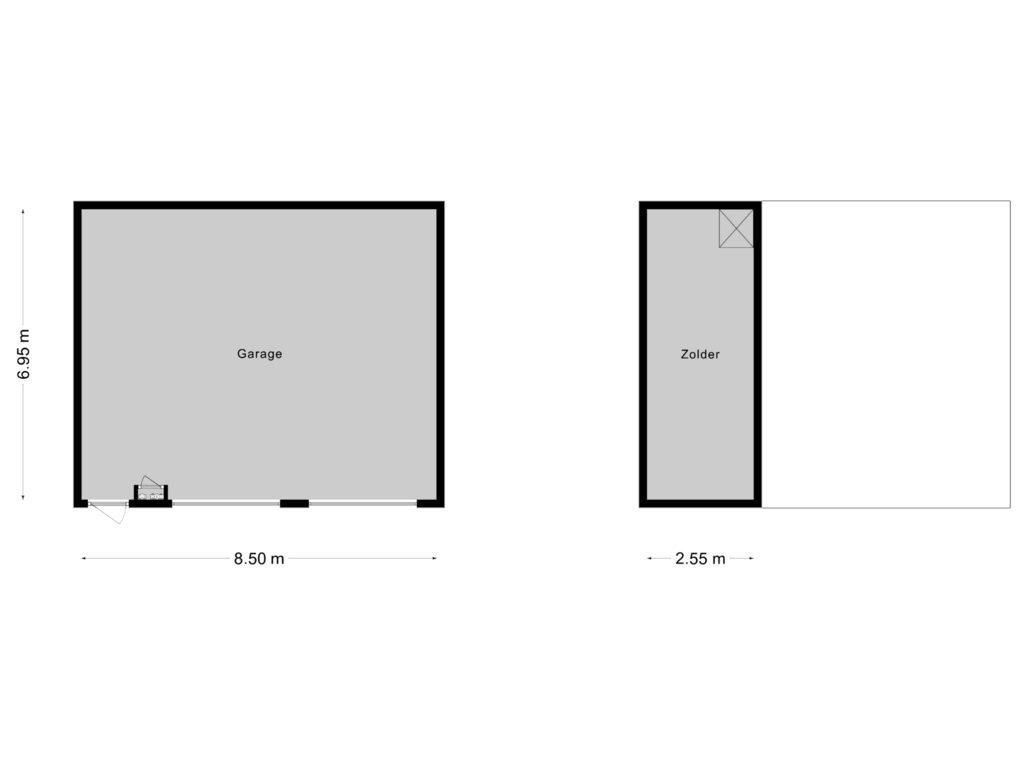 Bekijk plattegrond van Garage van Valkenburgerweg 43