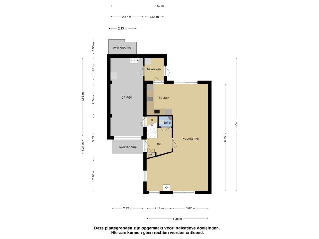 Bekijk plattegrond van begane grond van Helmkruid 15