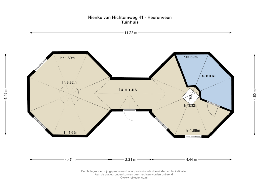 View floorplan of Tuinhuis of Nienke van Hichtumweg 41