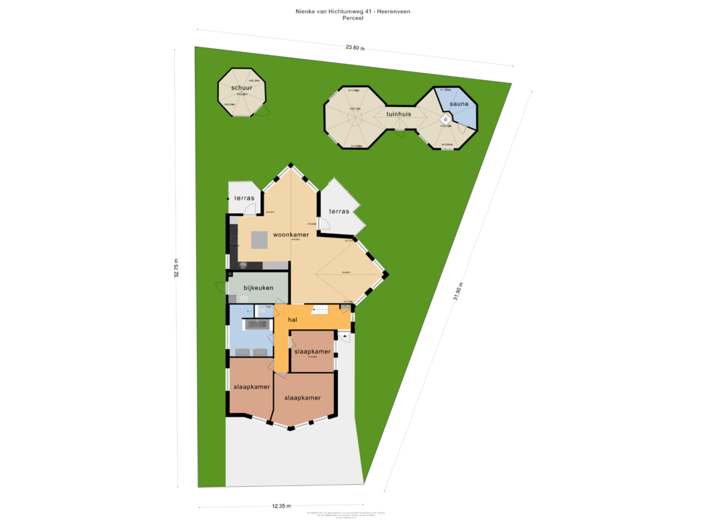 View floorplan of Perceel of Nienke van Hichtumweg 41