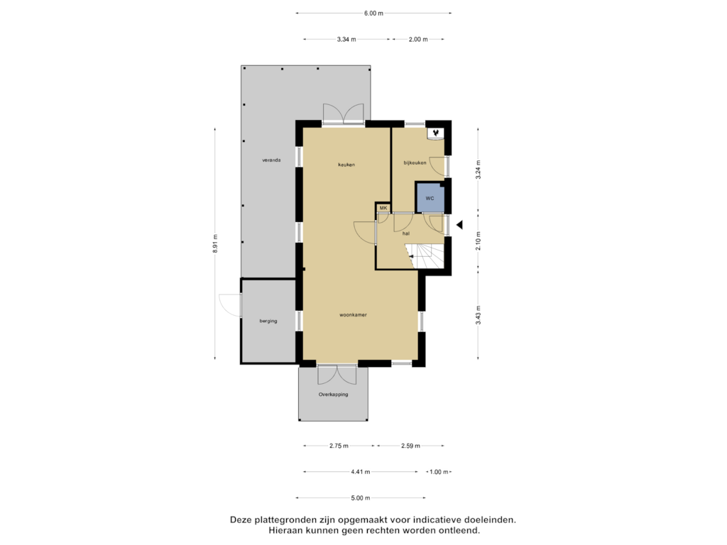 View floorplan of Begane Grond of Groeneweg 1-0154