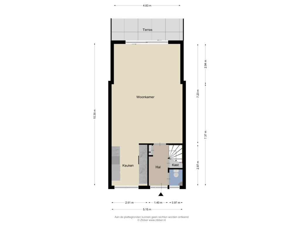 Bekijk plattegrond van Begane grond van Berenklauw 218