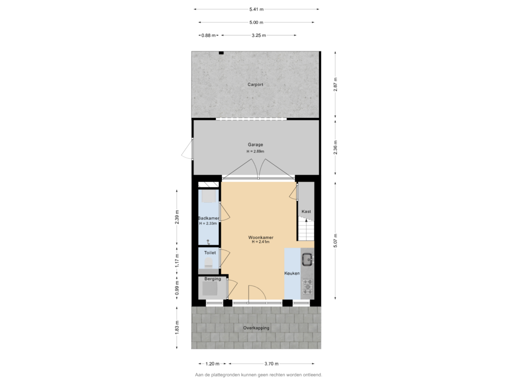 Bekijk plattegrond van Tuinhuis begane grond van Otterloseweg 35