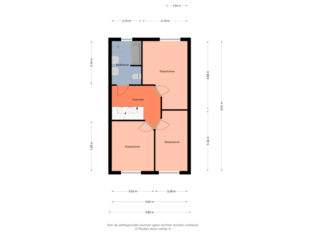 Bekijk plattegrond van Verdieping 1 van Prinses Margrietlaan 3