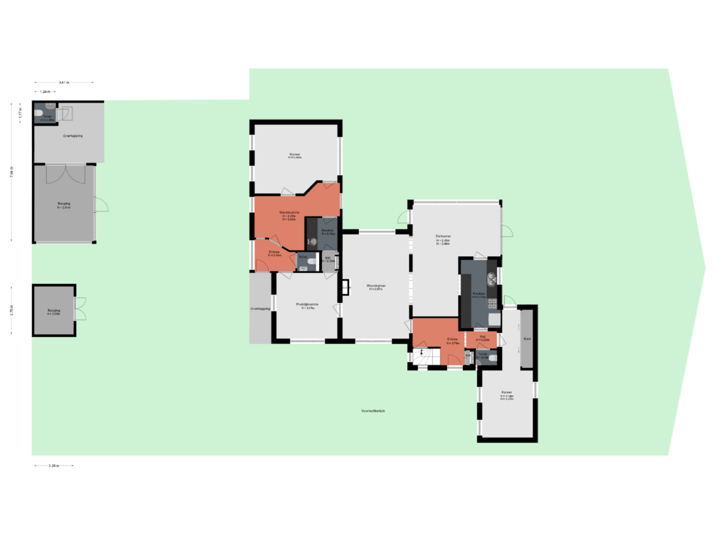 Bekijk plattegrond van Situatie van Balistraat 23