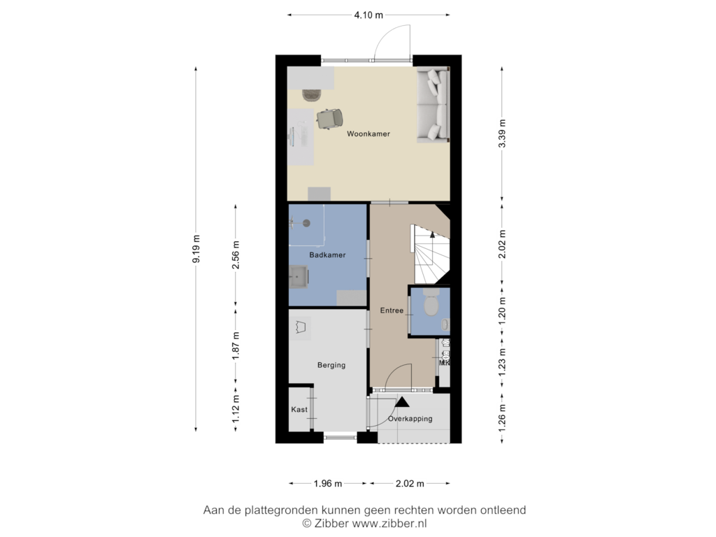 Bekijk plattegrond van Begane Grond van Dunantstraat 38