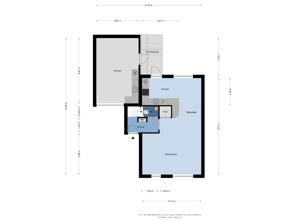 Bekijk plattegrond van Begane Grond van Gamander 8