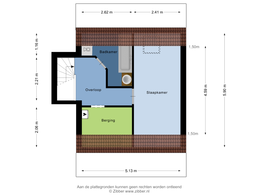 Bekijk plattegrond van Tweede Verdieping van Gamander 8