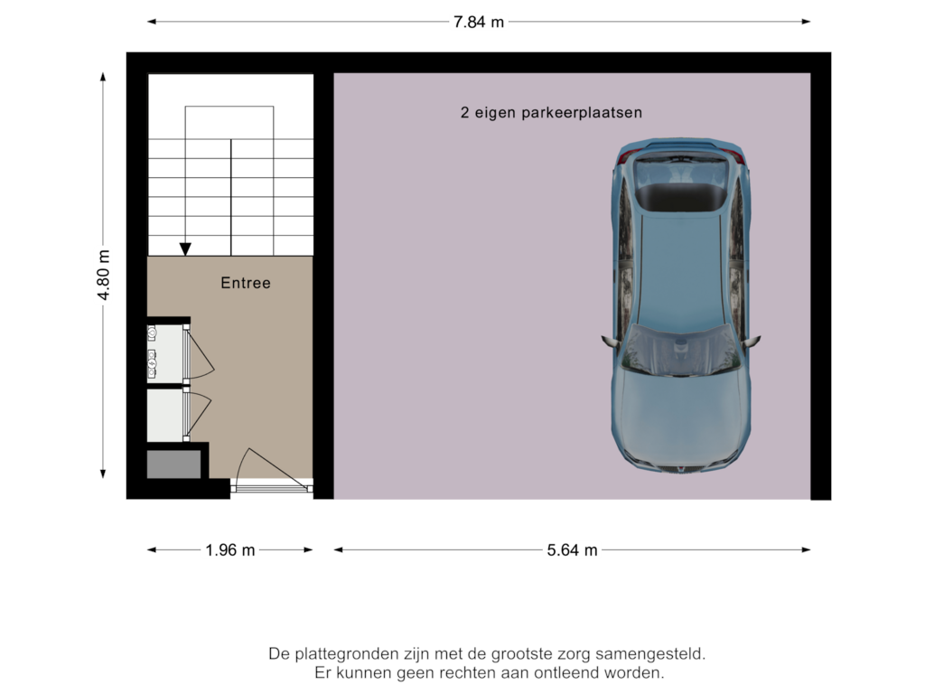 Bekijk plattegrond van Parkeren en entree van Dalempromenade 3