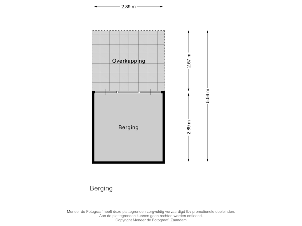 Bekijk plattegrond van Berging van Oosterdwarspark 33