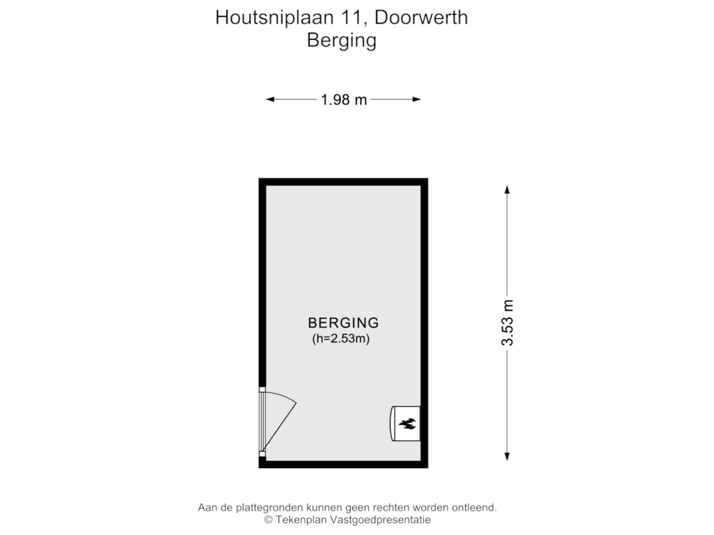 Bekijk plattegrond van Berging 2 van Houtsniplaan 11