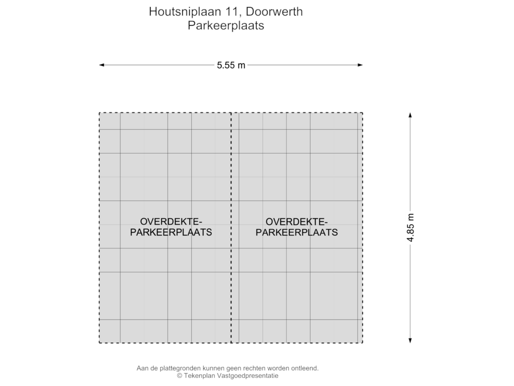 Bekijk plattegrond van Parkeerplaats van Houtsniplaan 11