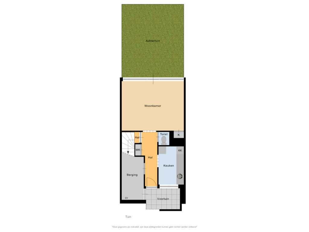 Bekijk plattegrond van Tuin van Linnaeusstraat 80