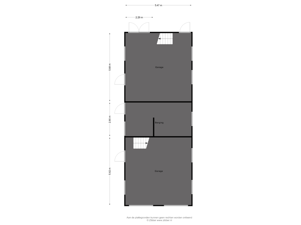 Bekijk plattegrond van Bijgebouw van Zwolseweg 366