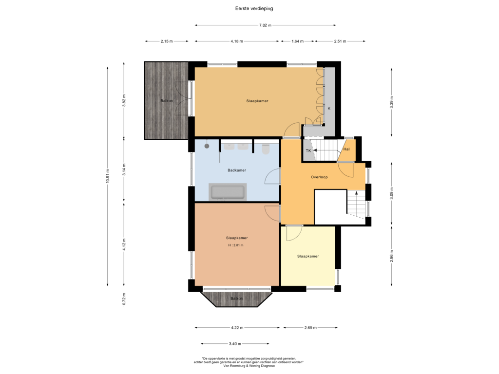 Bekijk plattegrond van Eerste verdieping van Johan de Wittlaan 26