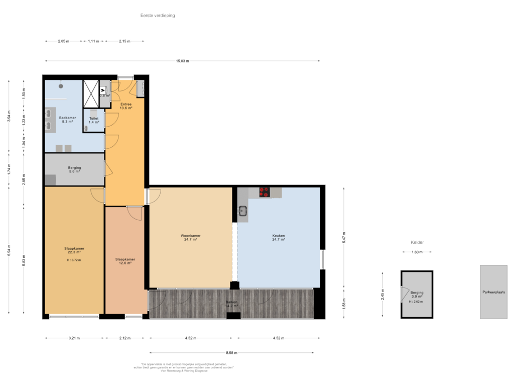 View floorplan of Eerste verdieping of IJdoornlaan 815