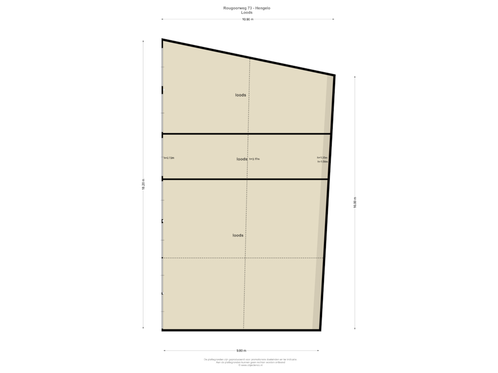 Bekijk plattegrond van Loods van Rougoorweg 73