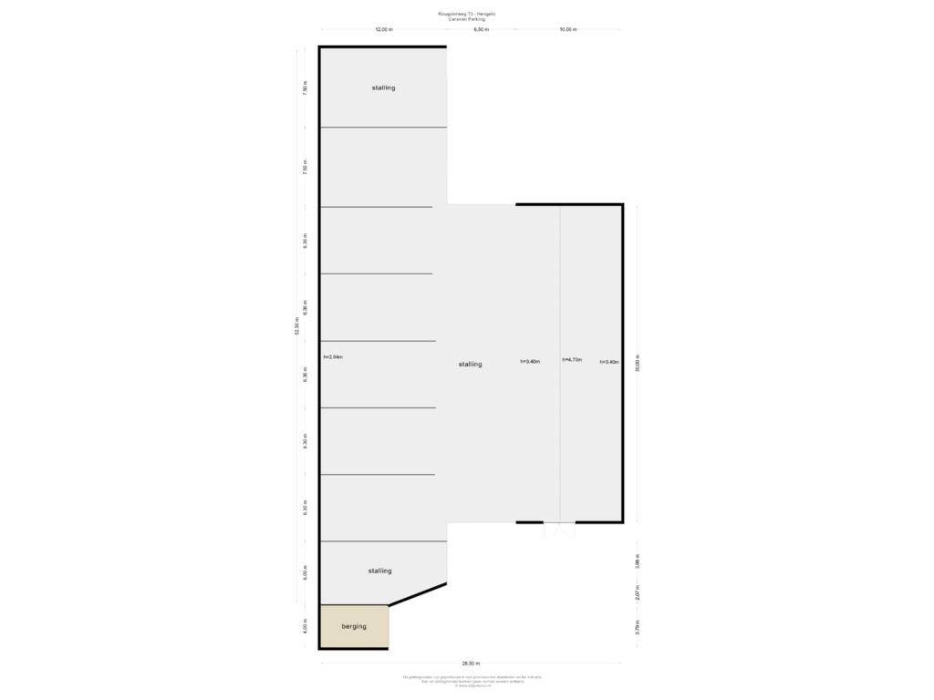 Bekijk plattegrond van Caravan Parking van Rougoorweg 73