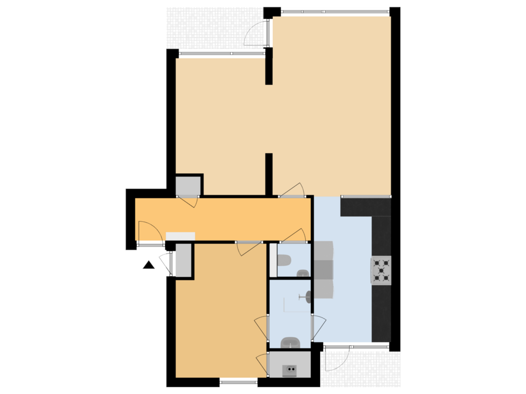 View floorplan of Appartement of Bijdorplaan 30