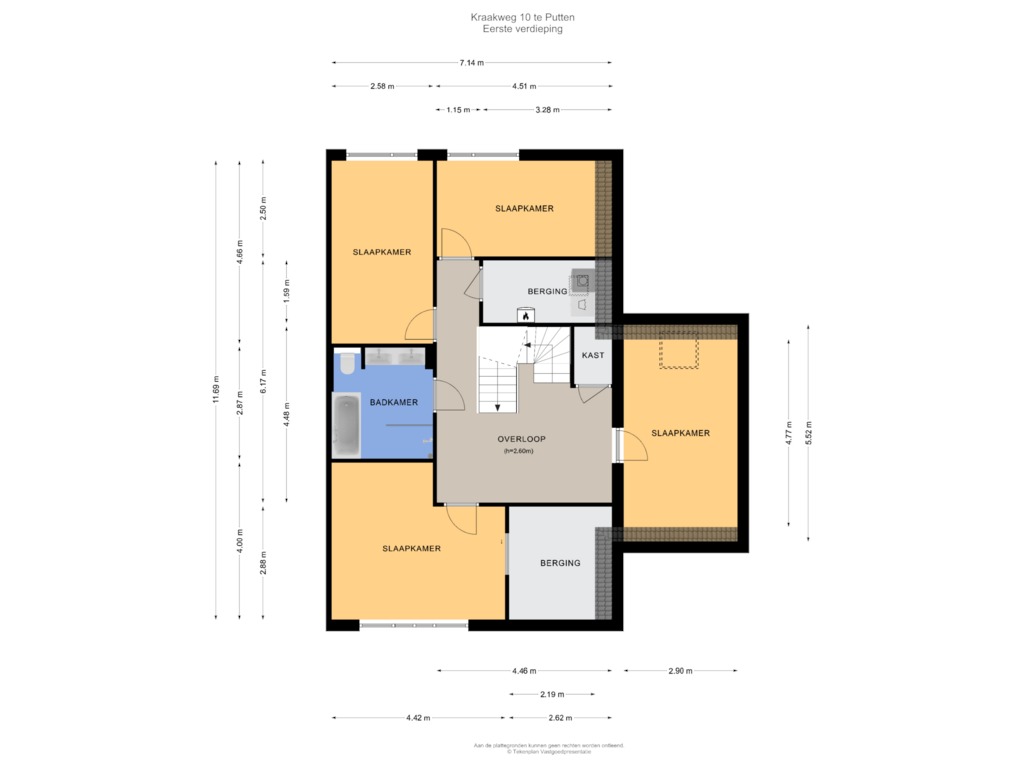 Bekijk plattegrond van Eerste verdieping van Kraakweg 10