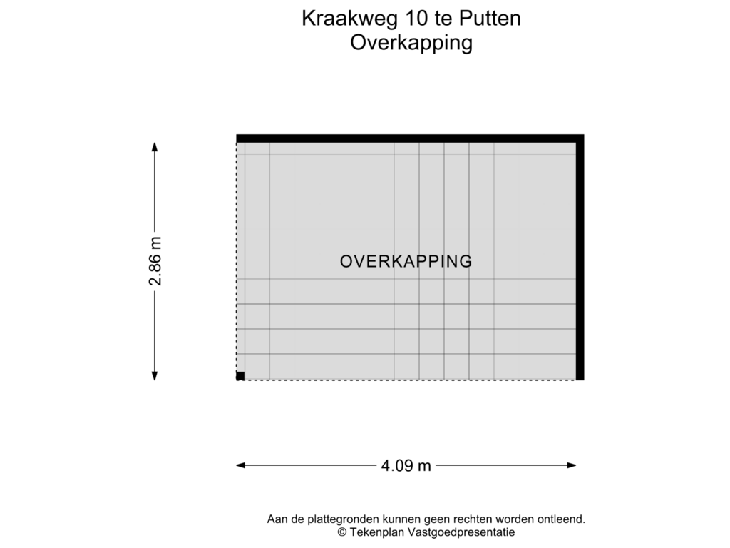 Bekijk plattegrond van Overkapping van Kraakweg 10