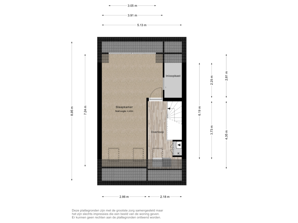 View floorplan of 2e Verdieping of Platostraat 30