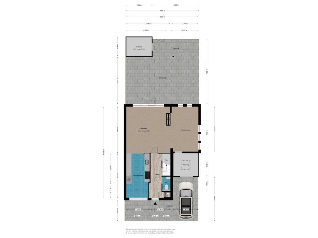 View floorplan of Situatie of Platostraat 30