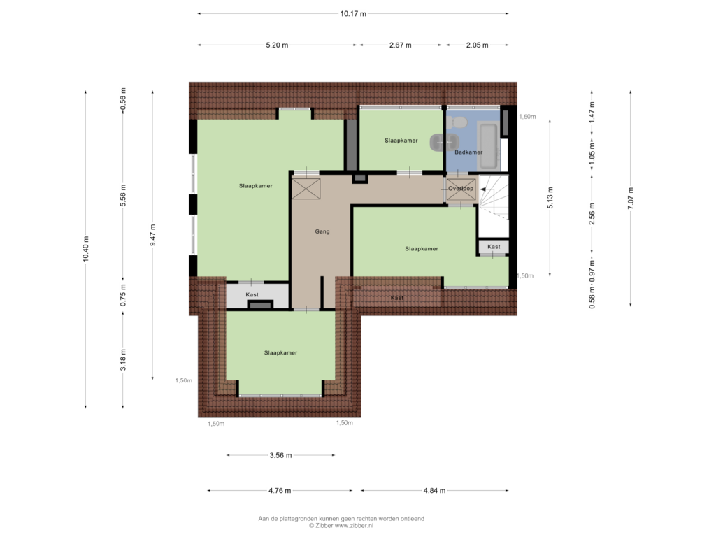 Bekijk plattegrond van Eerste Verdieping van Venderinksweg 51