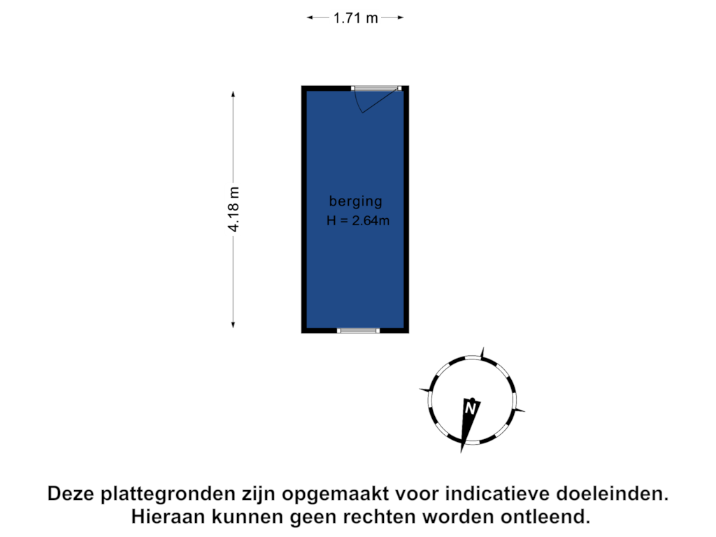 View floorplan of berging of Rivierenlaan 195