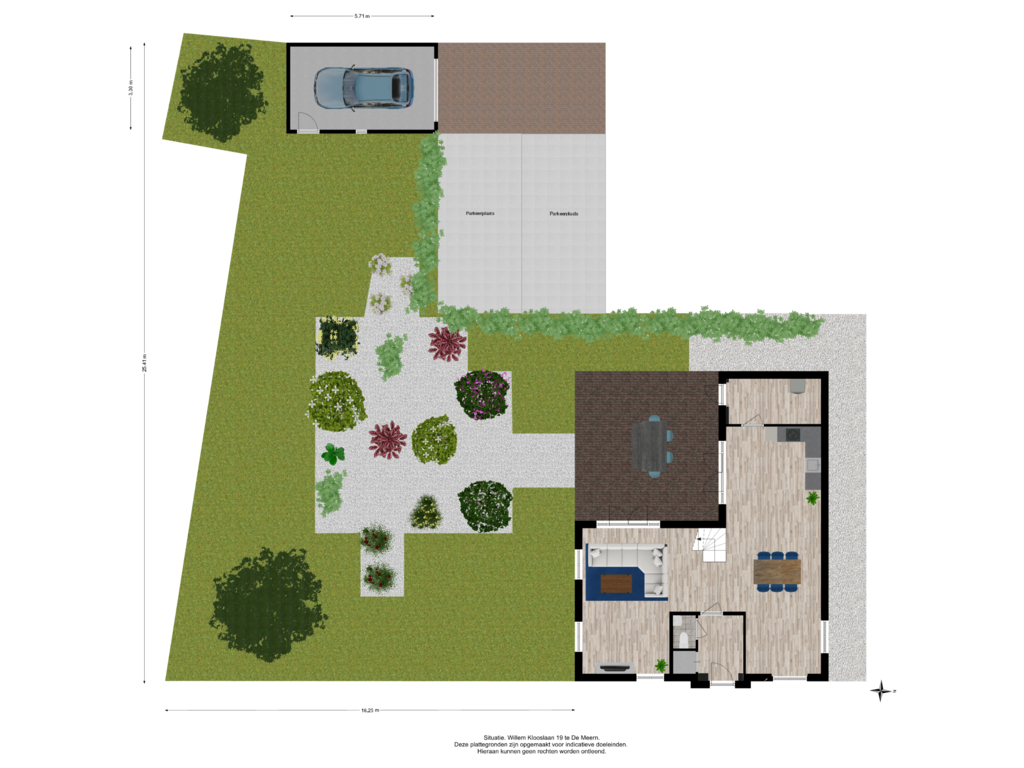 Bekijk plattegrond van Begane Grond Met Tuin van Willem Klooslaan 19