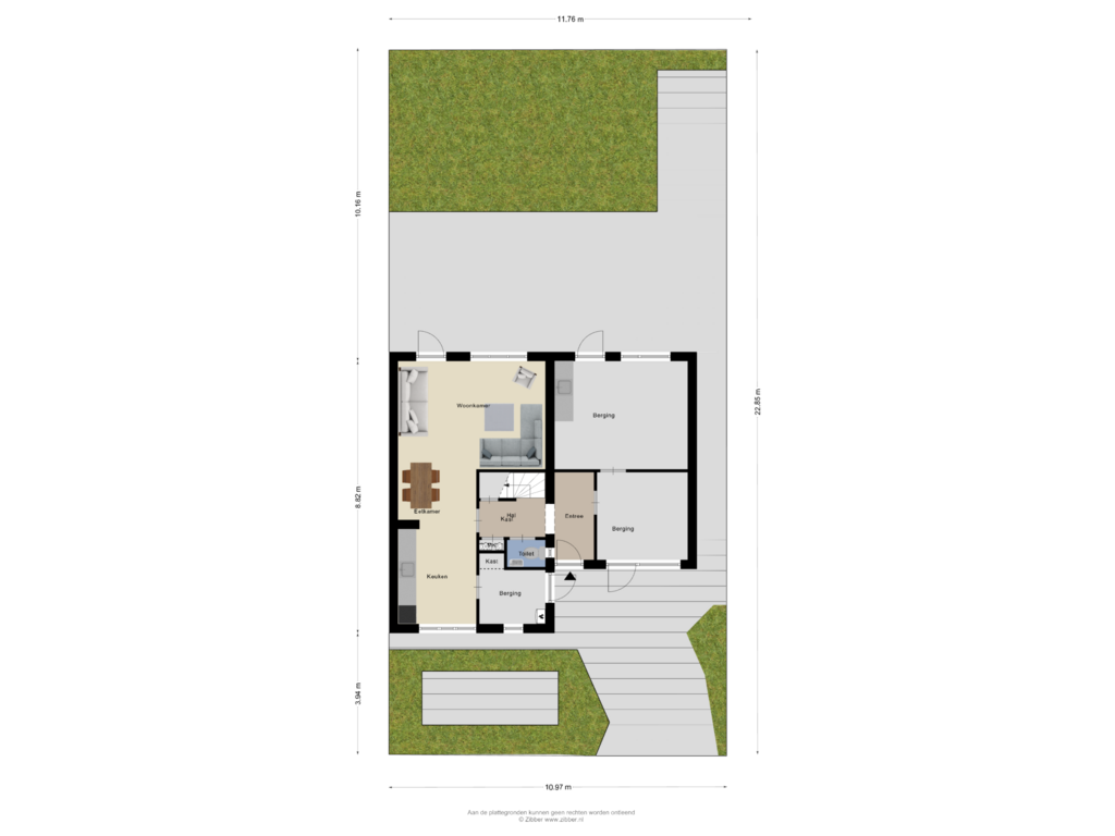 View floorplan of Begane Grond_Tuin of Roodstaart 4