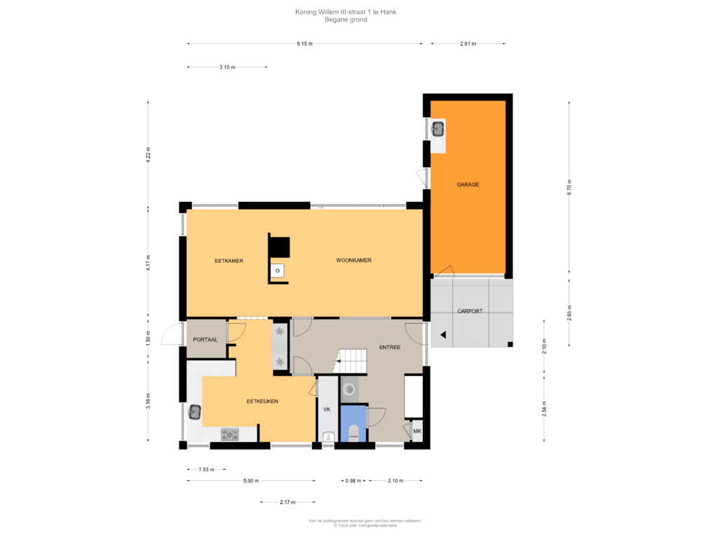 Bekijk plattegrond van Begane grond van Koning Willem III-straat 1