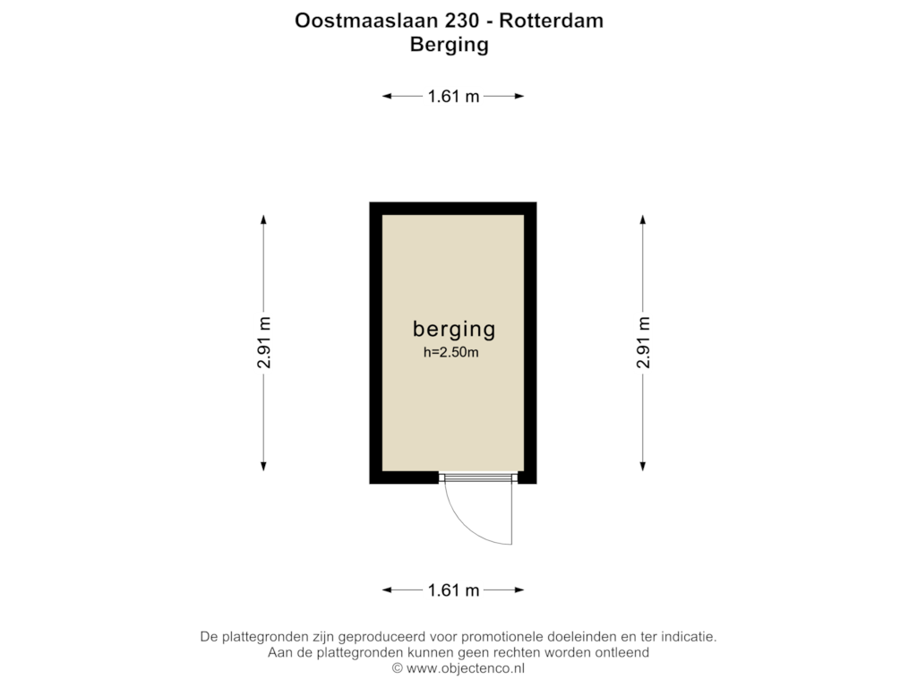 Bekijk plattegrond van BERGING van Oostmaaslaan 230