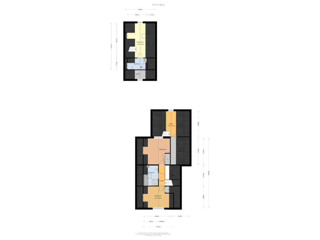 View floorplan of Eerste verdieping of Wagengouw 10